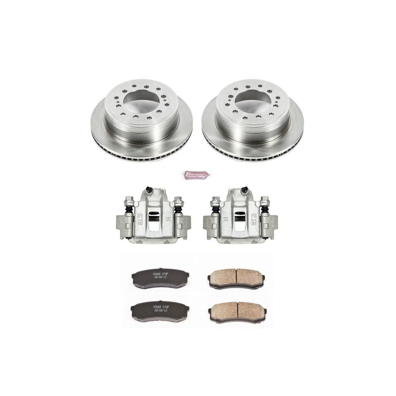 Power Stop 10-14 Toyota FJ Cruiser Rear Autospecialty Brake Kit w/Calipers Brake Kits - OE PowerStop