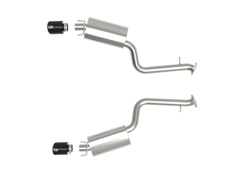 aFe Takeda 14-22 Lexus IS350 V6 2.5in. 304 Stainless Steel Axle-Back Exhaust System w/ Black Tip Axle Back aFe
