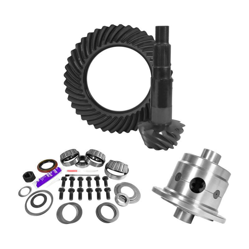 Yukon 11.25in Dana 80 3.73 Rear Ring & Pinion Install Kit 35 Spline Positraction 4.125in BRG Differential Install Kits Yukon Gear & Axle