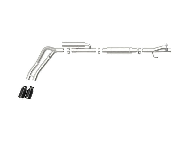 aFe Rebel Series 3in 409 SS Cat-Back Exhaust w/ Black Tips 17-20 Ford F-250/F350 V8 6.2L/7.3L Catback aFe