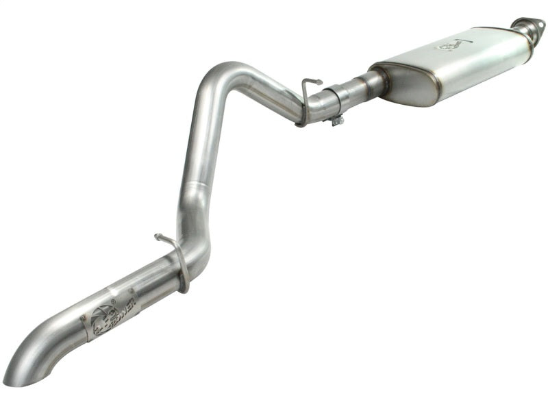 aFe MACHForce XP Exhaust Cat-Back SS-409 04-06 Jeep Wrangler TJ Unl L6 4.0L 2.5in Off-Road No Tip Catback aFe