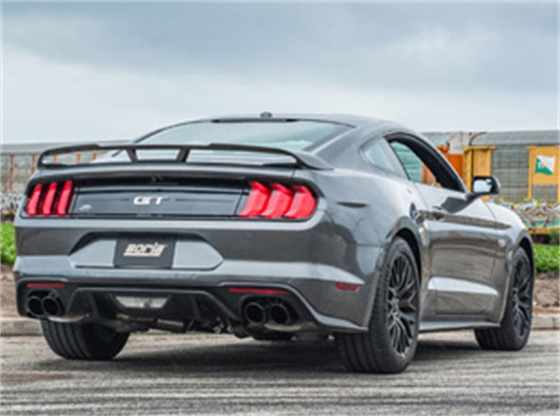Borla 2018 Ford Mustang GT (A/T / M/T) 3in S-Type Catback Exhaust w/o Valves w/ Black Chrome Tips Catback Borla