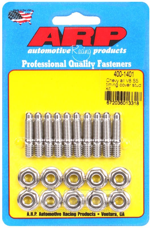 ARP Chevy All V8 SS Timing Cover Stud Kit Hardware - Singles ARP