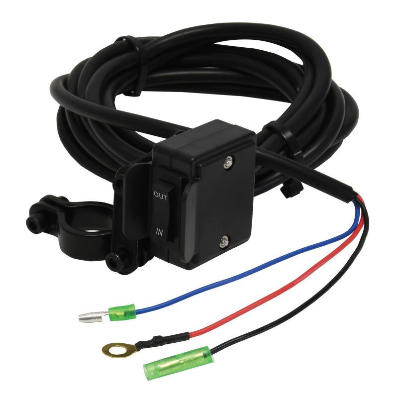 Superwinch 2500 LBS 12V DC 3/16in x 40ft Synthetic Rope Terra 2500SR Winch - Gray Wrinkle Winches Superwinch