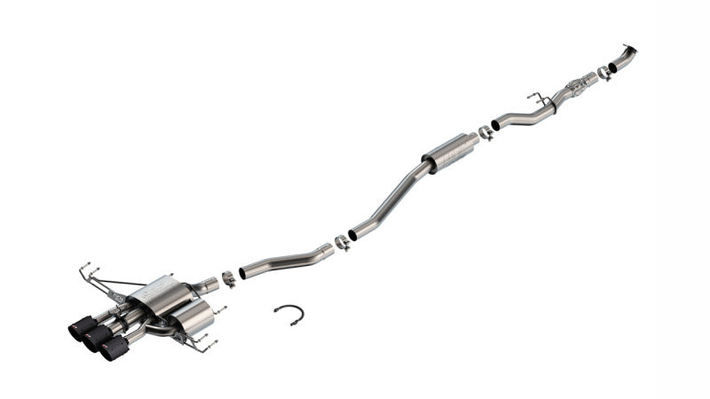 Borla 2024 Acura Integra Type S ATAK Cat Back Exhaust - Carbon Fiber & Black Anodized Catback Borla