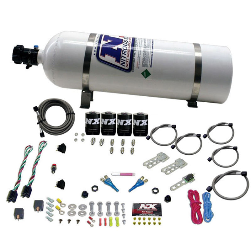 Nitrous Express Dodge EFI Dual Stage Nitrous Kit (50-150HP x 2) w/15lb Bottle Nitrous Systems Nitrous Express