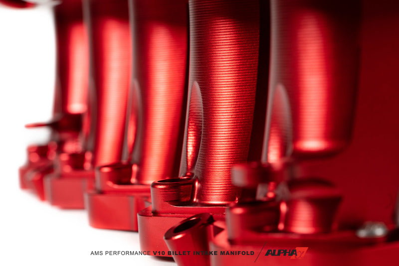 AMS Performance V10 Audi R8 / Lamborghini Huracan / Performante Billet Intake Manifold - CLR Anodize Intake Manifolds AMS