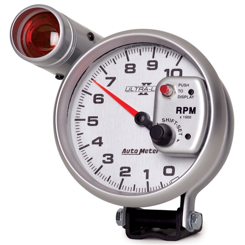 Autometer Ultra-Lite II 5 Inch 10000 RPM Tach w/ Shift Light Gauges AutoMeter