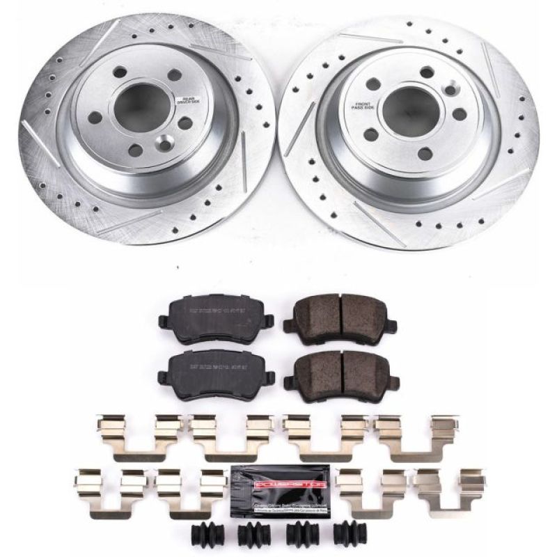 Power Stop 12-15 Land Rover Range Rover Evoque Rear Z23 Evolution Sport Brake Kit Brake Kits - Performance D&S PowerStop