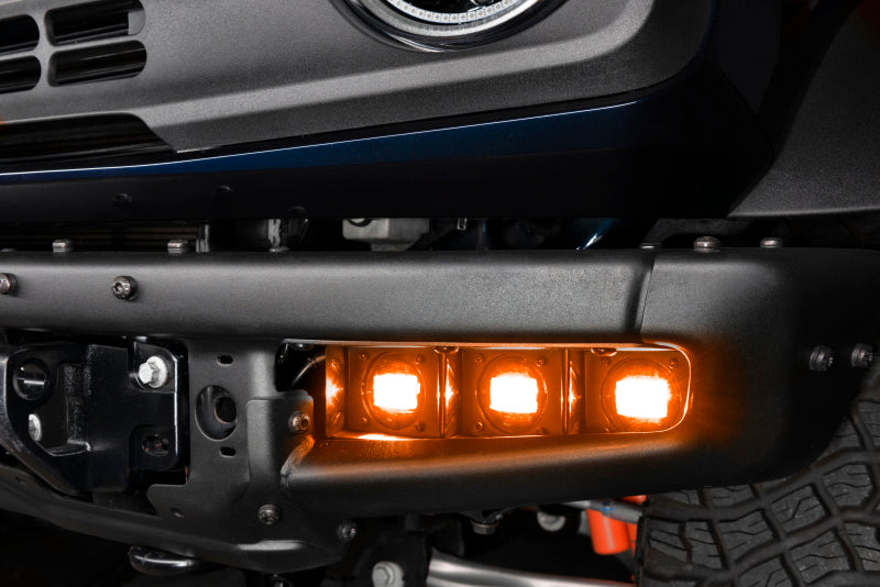 Oracle High 21-22 Ford Bronco Triple LED Fog Light kit for Steel Bumper Fog Lights ORACLE Lighting