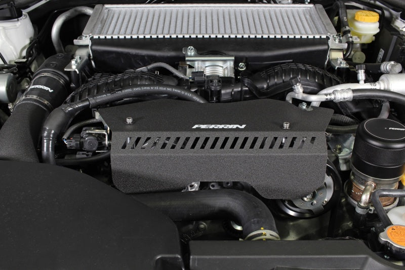 PERRIN 22-25 Subaru WRX Pulley Cover - Black (TALL - For Use w/o PERRIN AOS) Engine Covers Perrin Performance