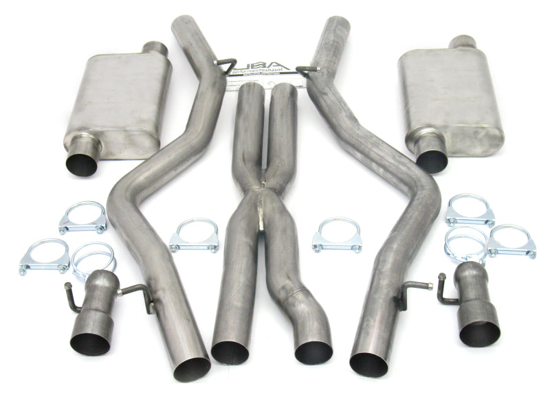 JBA 08-14 Dodge Challenger SRT8 6.1L/6.4L 409SS Dual Rear Exit Cat-Back Exhaust Catback JBA