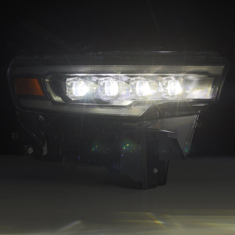 AlphaRex 25-26 Dodge Ram 1500 NOVA LED Proj Headlights- Black w/Activ Lit/ Seq Signal/Switchbk DRL Headlights AlphaRex