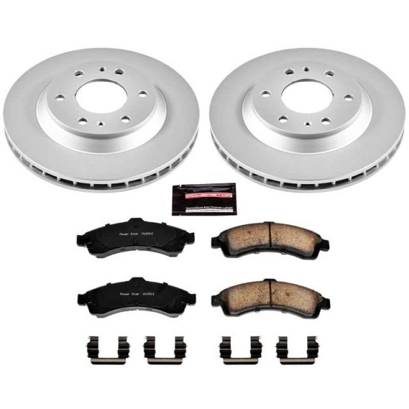 Power Stop 04-05 Buick Rainier Front Z17 Evolution Geomet Coated Brake Kit Brake Kits - Performance Blank PowerStop