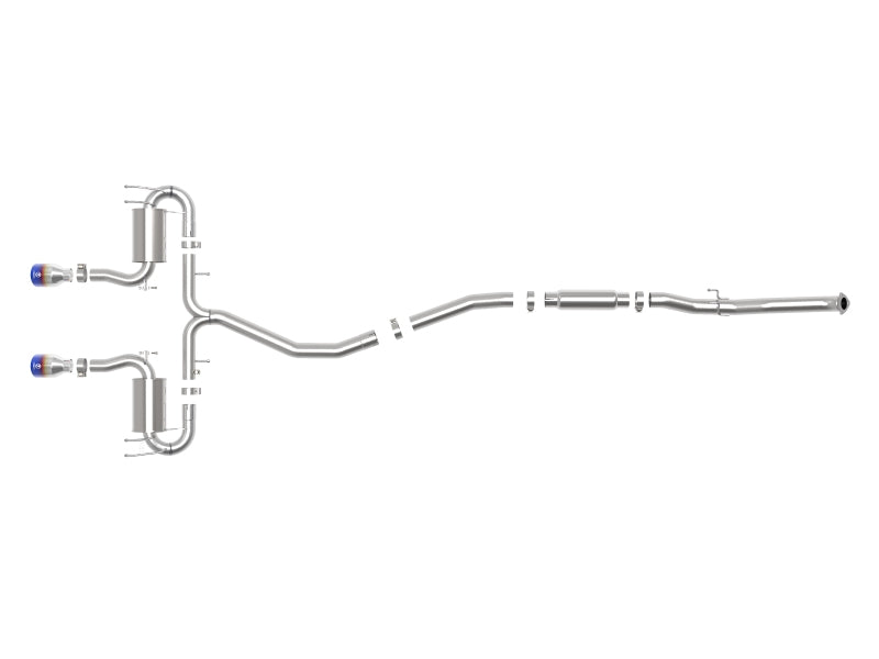 aFe Takeda 3in 304 SS Cat-Back Exhaust System w/Blue Flame Tips 17-20 Honda Civic Sport L4-1.5L (t) Catback aFe