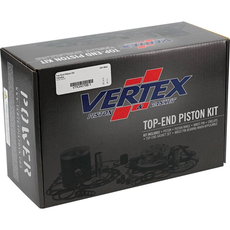 Vertex Piston 19-23 Yamaha YZ 85 85cc Top End Piston Kit Piston Sets - Powersports Vertex Pistons