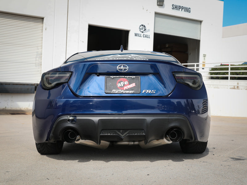 aFe Takeda Exhaust Axle-Back 13-15 Scion FRS / Subaru BRZ 304SS Black Dual Tips Exhaust Axle Back aFe