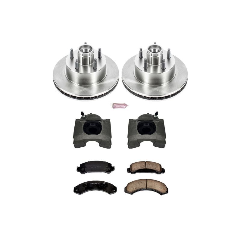 Power Stop 90-97 Ford Aerostar Front Autospecialty Brake Kit w/Calipers Brake Kits - OE PowerStop