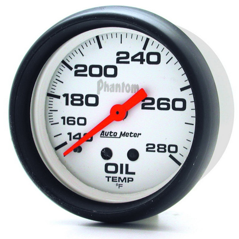 AutoMeter Gauge Oil Temp 2-5/8in. 140-280 Deg. F Mechanical Phantom Gauges AutoMeter