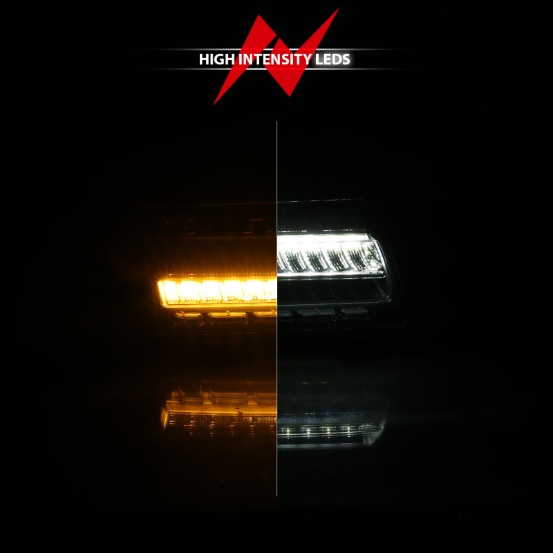 ANZO 18-19 Jeep Wrangler JL Halogen Chrome Clear w/ Sequential Signal Lights Corner ANZO