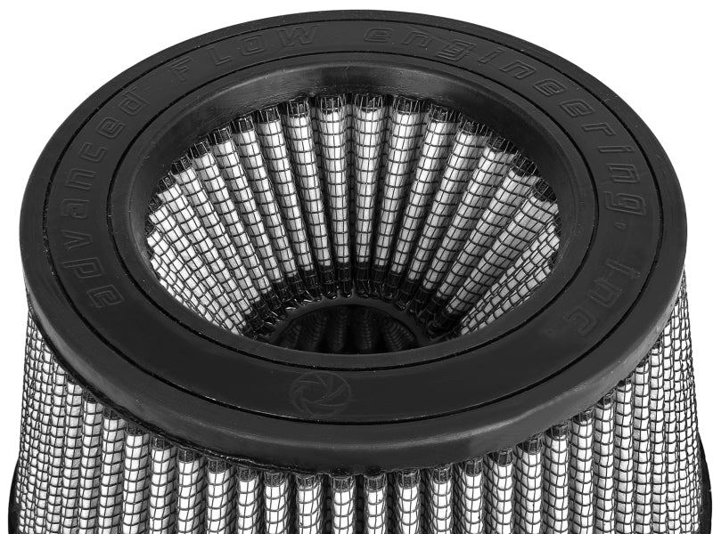 aFe MagnumFLOW Dry S Air Filter 5in. F x 5-3/4in. B x 4-1/2in. T (INV) x 3-1/2in. H Air Filters - Universal Fit aFe