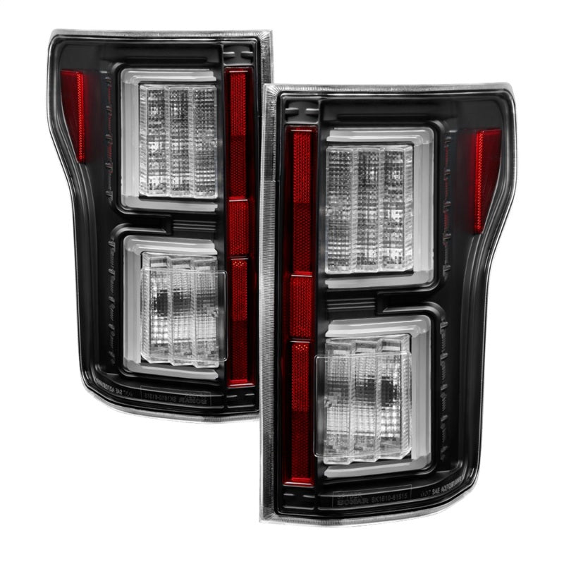 Spyder 18-19 Ford F-150 (w/o Blind Spot Sensor) LED Tail Lights - Black (ALT-YD-FF15018-LED-BK) Tail Lights SPYDER