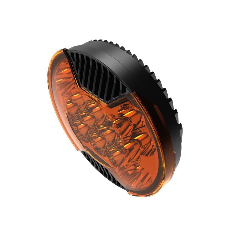 KC HiLiTES SlimLite 8in. LED Light Shield (Shield Only) - Amber Light Covers and Guards KC HiLiTES