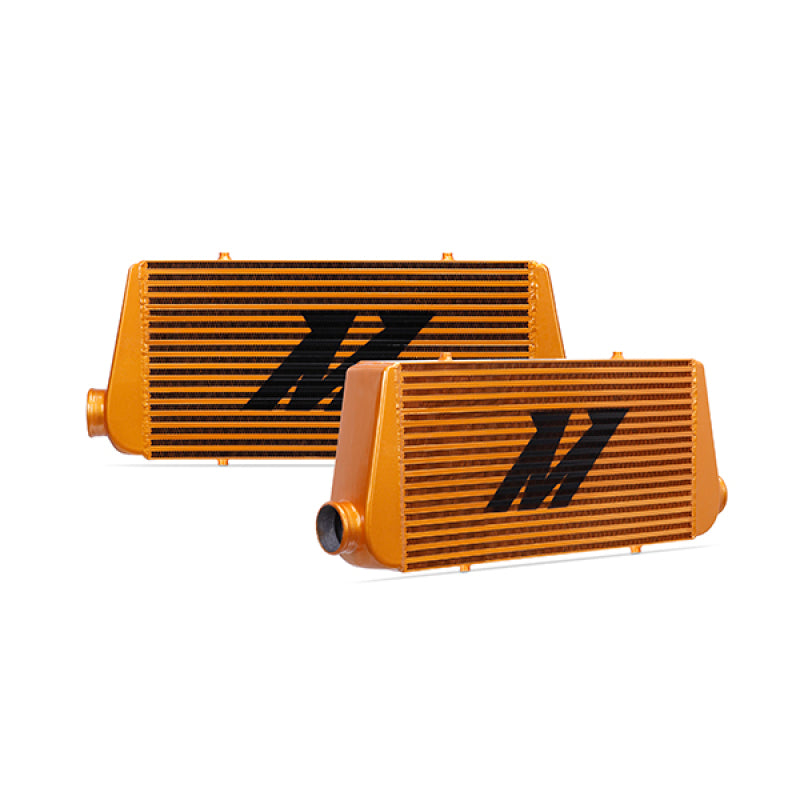 Mishimoto Universal Gold R Line Intercooler Overall Size: 31x12x4 Core Size: 24x12x4 Inlet / Outlet Intercoolers Mishimoto