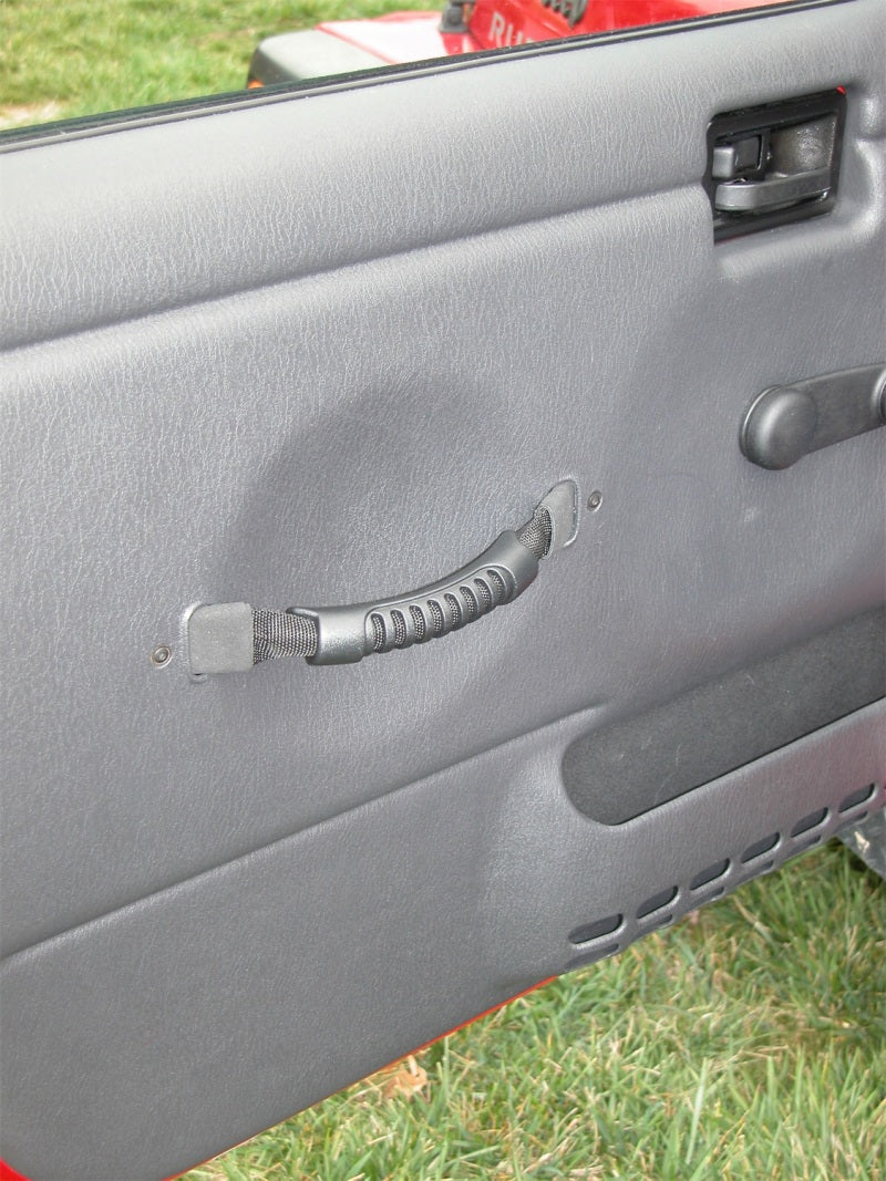Rugged Ridge Door Pull Straps Black 97-06 Jeep Wrangler Hardware - Singles Rugged Ridge