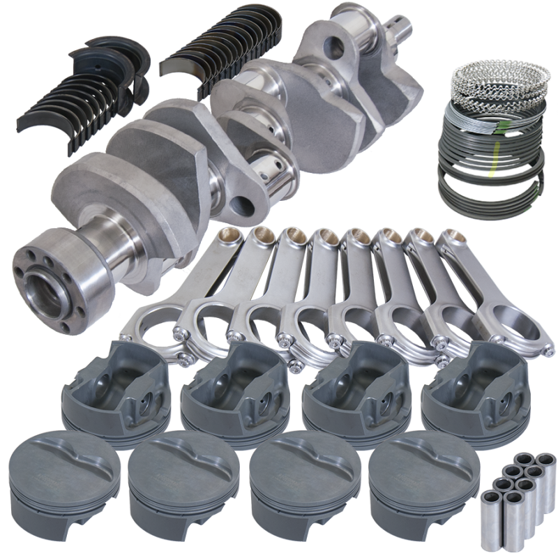 Eagle Chevy LT1 350 1Pc 3.875in Crank 6.000in H-Beam Stroker Rods 4.040in Pistons Rotating Assembly Rotating Assemblies Eagle