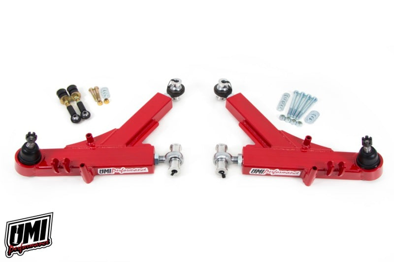 UMI Performance 93-02 GM F-Body Boxed Adjustable Lower A-Arms Rod Ends Control Arms UMI Performance