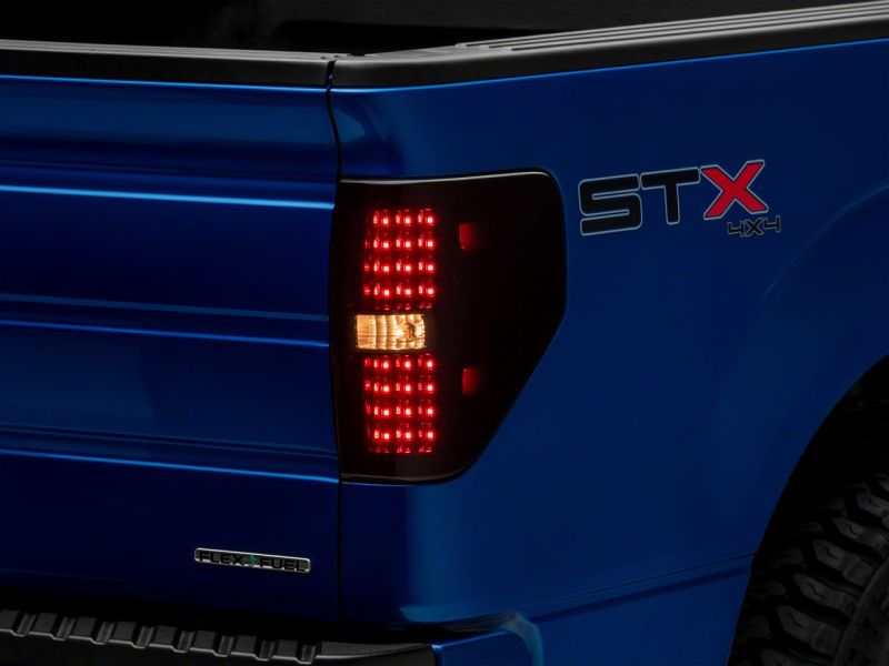 Raxiom 09-14 Ford F-150 Styleside Axial Series LED Tail Lights- Blk Housing (Smoked Lens) Tail Lights Raxiom