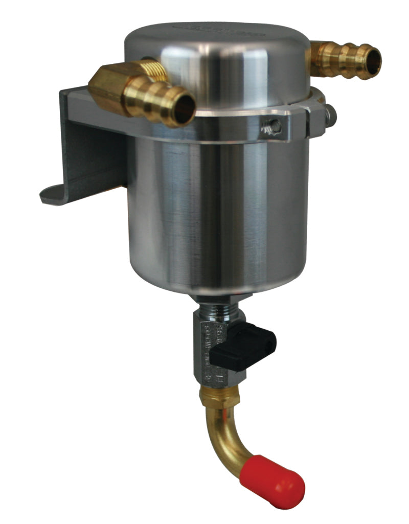 Moroso 11-14 Ford F-150 EcoBoost/5.0L Air/Oil Separator Catch Can - Large Body - Billet Aluminum Oil Catch Cans Moroso