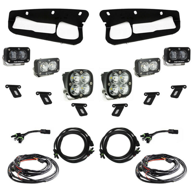 Baja Designs 21-22 Ford Bronco w/Steel Bumper S2 SAE Sportsmen Fog Pocket Light Kit - Clear Light Bars & Cubes Baja Designs
