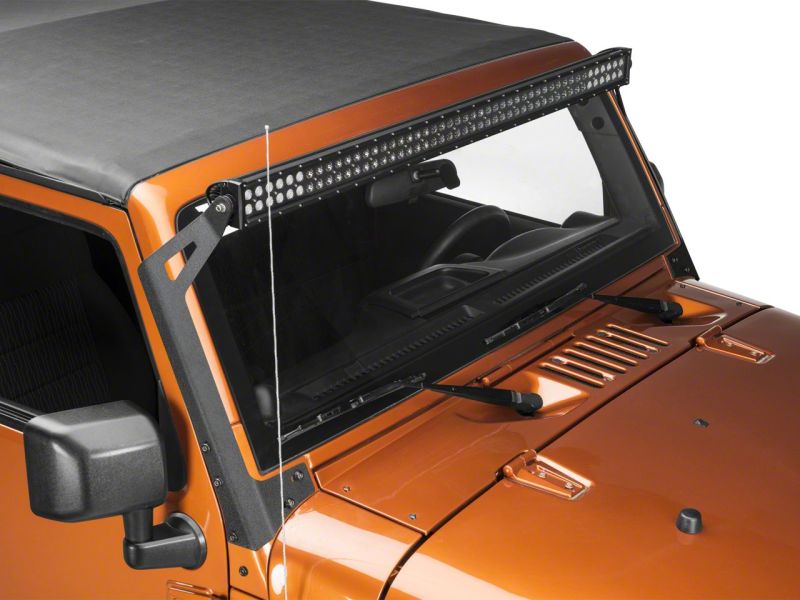 Raxiom 07-18 Jeep Wrangler JK 50-In LED Light Bar Windshield Mount Light Bars & Cubes Raxiom