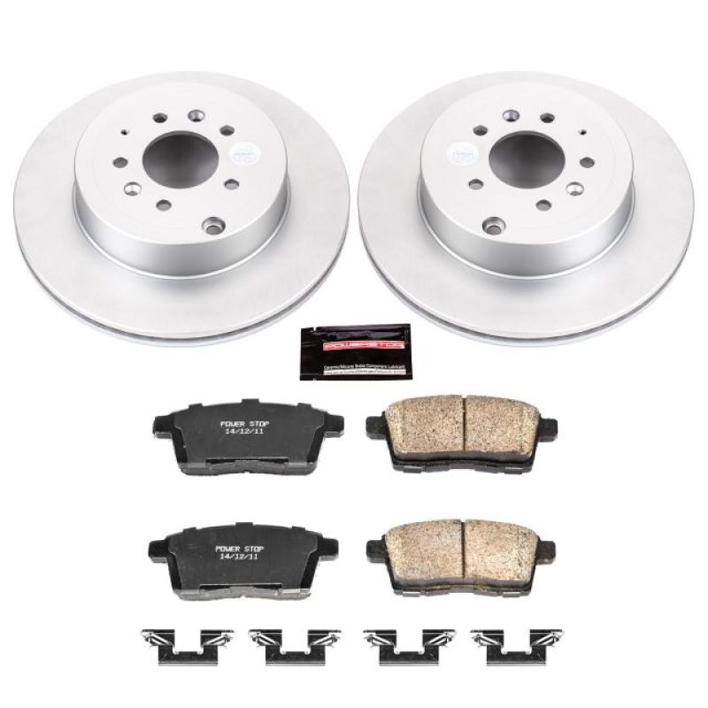 Power Stop 07-15 Mazda CX-9 Rear Z17 Evolution Geomet Coated Brake Kit Brake Kits - Performance Blank PowerStop