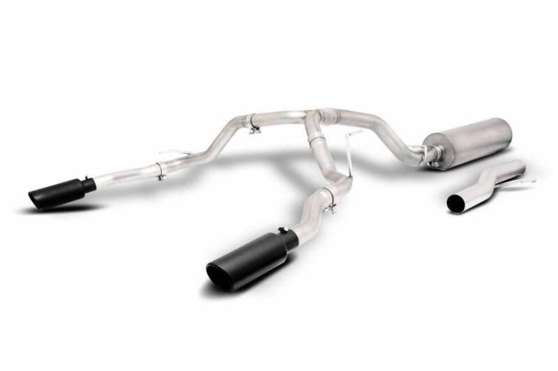 Gibson 21-23 GMC Yukon XL Denali/Chevrolet Suburban 6.2L 2/4wd Black Elite Cat-Back Exhaust Catback Gibson