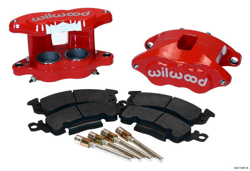 Wilwood D52 Front Caliper Kit - Red 2.00 / 2.00in Piston 1.04in Rotor Big Brake Kits Wilwood