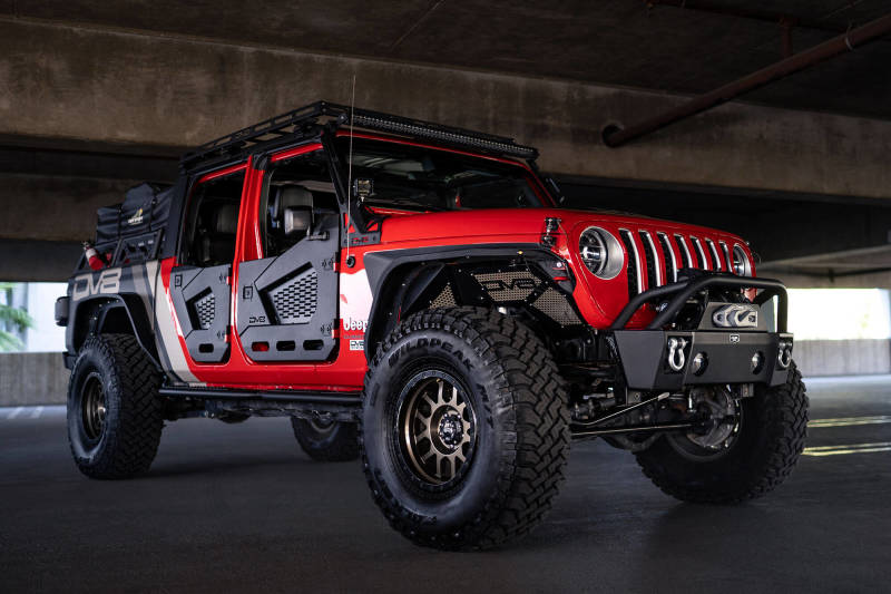 DV8 Offroad 18-22 Jeep Wrangler JL/JT Spec Series Half Doors - Front Set Doors DV8 Offroad