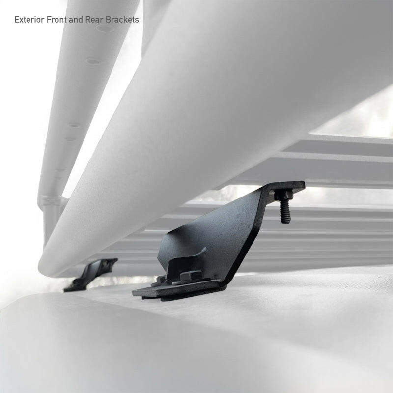 Go Rhino 19-22 Jeep Wrangler JLU SRM Roll Bar Mount Kit - Tex. Blk Roof Rack Go Rhino