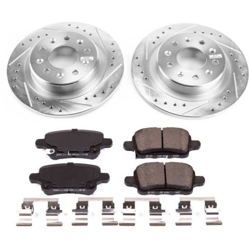 Power Stop 2018 Chevrolet Equinox Rear Z23 Evolution Sport Brake Kit Brake Kits - Performance D&S PowerStop