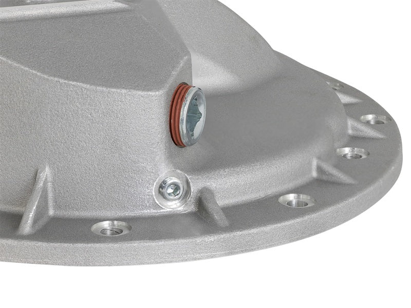 aFe Power Rear Differential Cover Raw w/Machined Fins Street Ser. 16-17 Nissan Titan XD (AAM 9.5-14) Diff Covers aFe