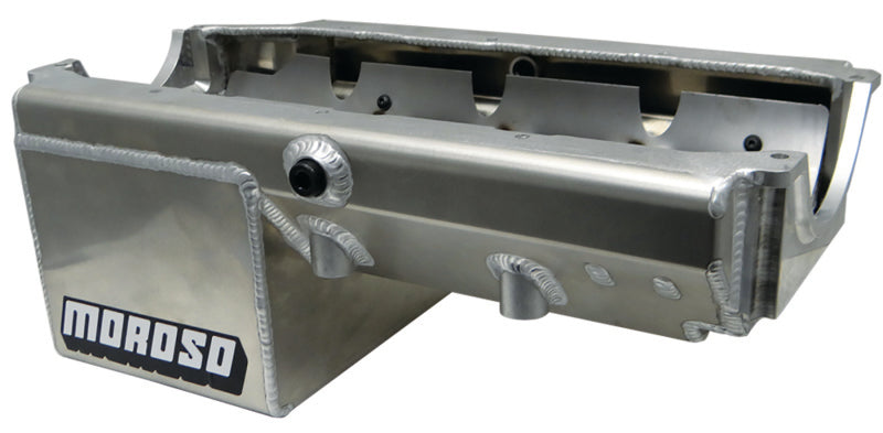 Moroso Pre-85 Chevrolet Small Block/Dart (w/Double Power Kick Outs) Wet Sump 8qt 8.25in Alum Oil Pan Oil Pans Moroso