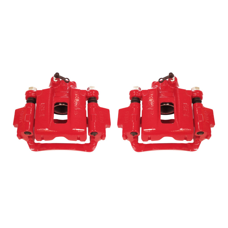 Power Stop 03-09 Toyota 4Runner Rear Red Calipers w/Brackets - Pair Brake Calipers - Perf PowerStop