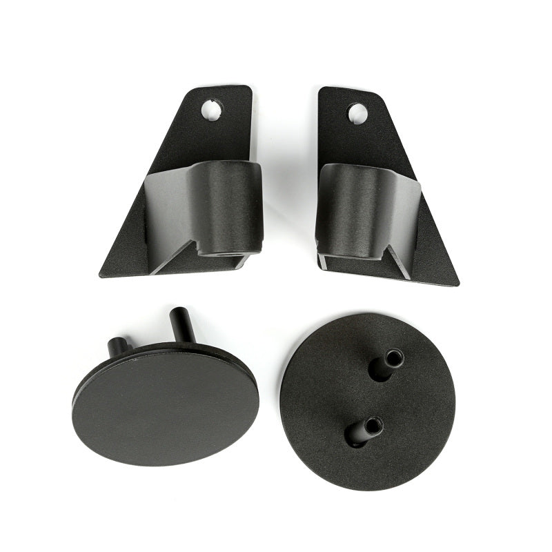 Rugged Ridge 07-18 Jeep Wrangler JK Textured Black Mirror Relocation Brackets Exterior Trim Rugged Ridge