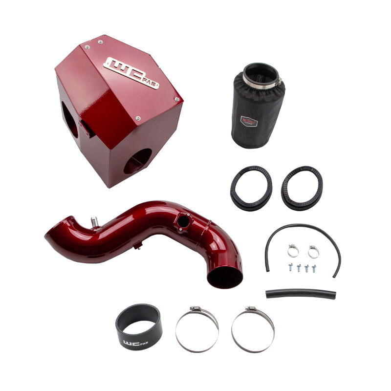 Wehrli 13-18 Cummins 6.7L Intake Kit 4in - WCFab Red Cold Air Intakes Wehrli