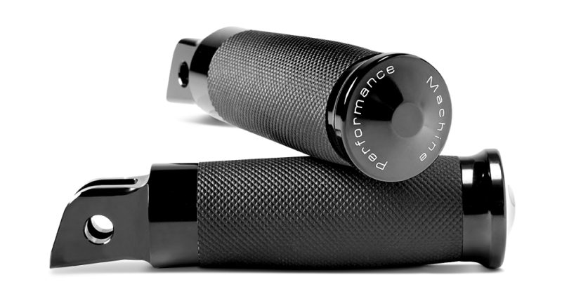 Performance Machine Footpegs Contour - Black Ano Footpegs Performance Machine