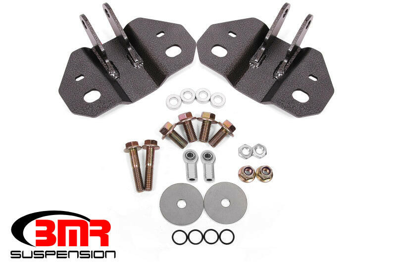 BMR Suspension 15-19 Ford Mustang Rear Upper Shock Mount- Hammertone Black Shock Mounts & Camber Plates BMR Suspension