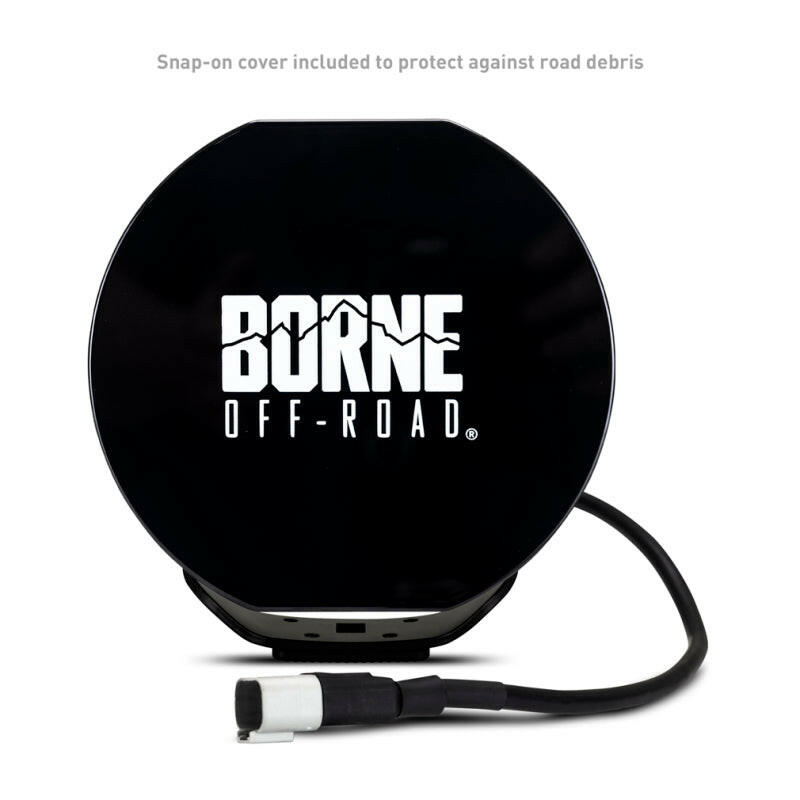 Borne Off-Road Light (Kit of 2) 7in Round Light Bars & Cubes Borne Off-Road