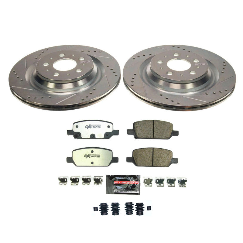 Power Stop 17-21 Tesla 3 Rear Z26 Street Brake Kit Brake Kits - Performance D&S PowerStop